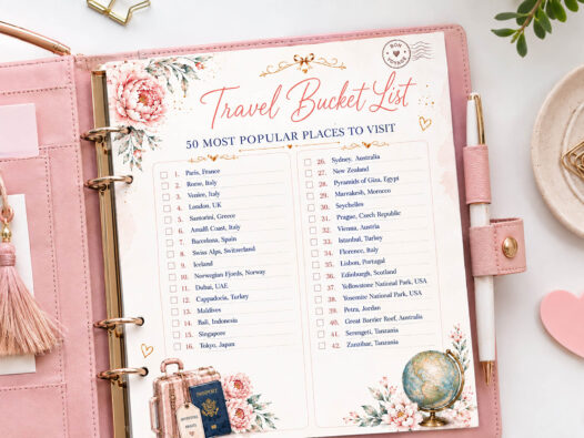 Europe Bucket List Printable - 50 Best Places to Visit