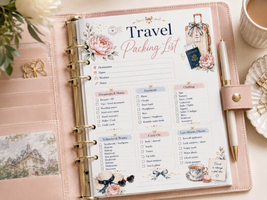 Vacation Packing Checklist - Travel Packing List Printable